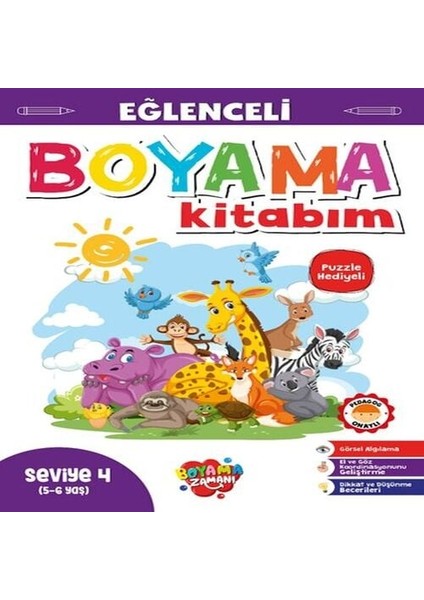 Eğlenceli Boyama - Seviye 4 (5-6 Yaş)