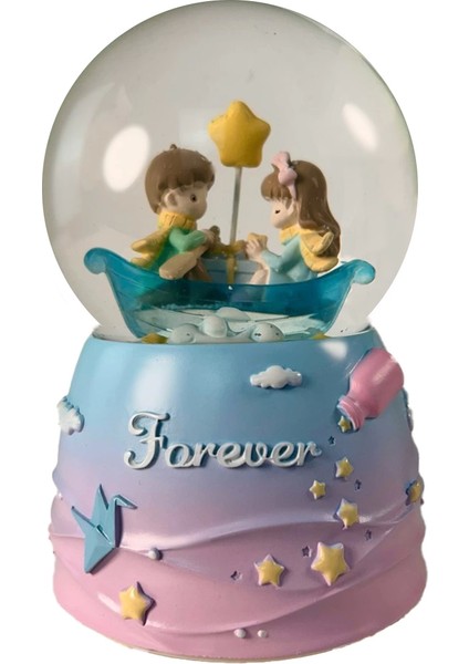 HDY0085 Orta Boy (B) Hediyelik Müzikli Işıklı Kar Atan Kar Küresi (Pilli) Forever fiyatları