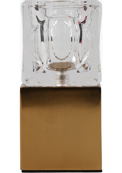 Paslanmaz Mumluk Copper M 9X9X18.5CM