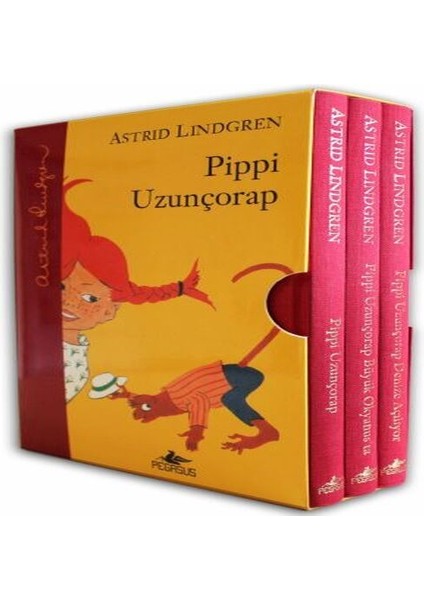 Pippi Uzunçorap Serisi Kutulu Özel Set (3 - Ciltli)