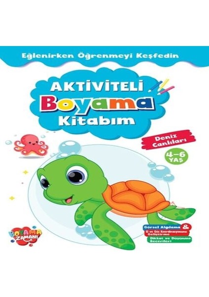 Aktiviteli Boyama Kitabı Deniz Canlıları