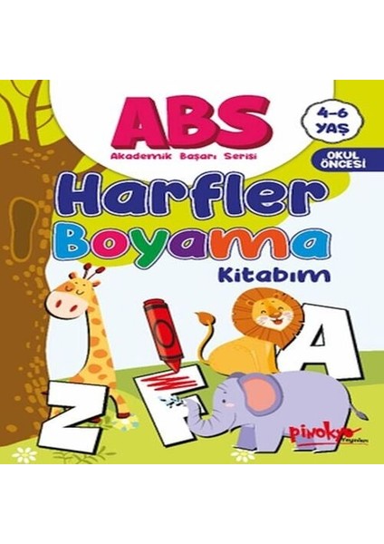 Abs 4-6 Yaş Harfler Boyama Kitabım