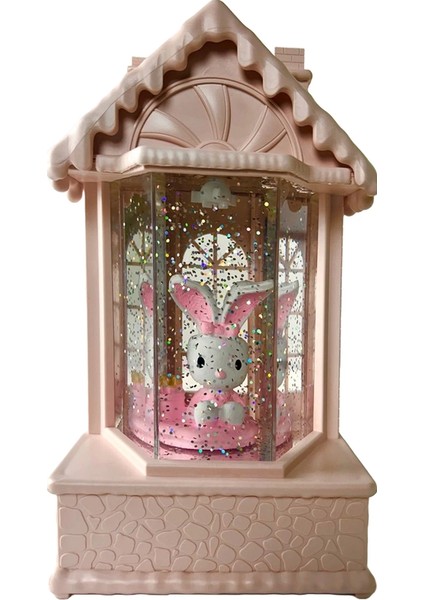 LLM-HDY0244 Şatoda Ayıcıklar Sim Atan Işıklı Sesli Fanus fırsatları