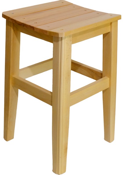 El Yapımı Çıtalı Tabure 45 cm