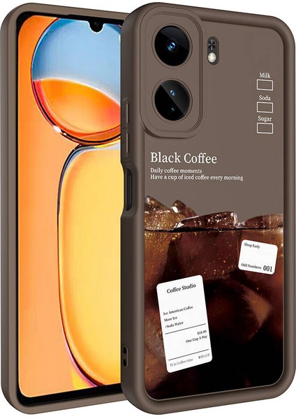 Xiaomi Poco C65 Kılıf Kamera Korumalı Baskılı Arka Yüzey Vlmr Klas Kapak-Siyah fırsatları