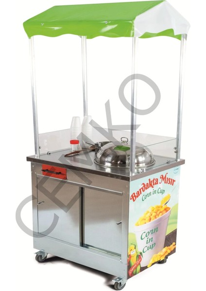 Bardak Mısır Arabası 50/70 Elektrikli