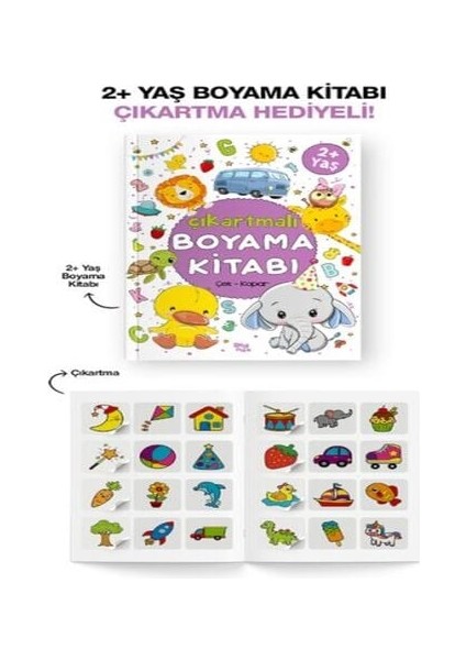 Çıkartmalı Boyama Kitabı 2 Yaş +
