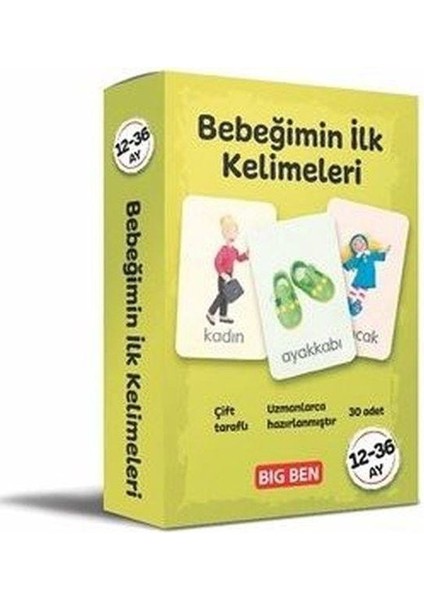 Bebeğimin İlk Kelimeleri Kartları 12 - 36 Ay