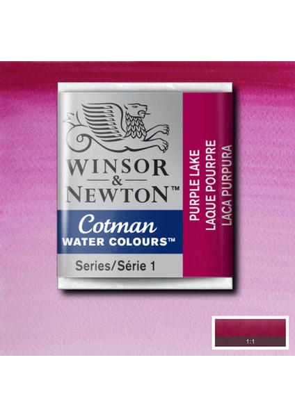 Cotman Sulu Boya Yarım Tablet Purple Lake 544