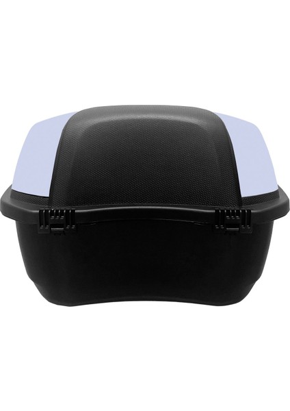 XT01-SW 32 Litre Motosiklet Arka Çanta Gümüş Beyaz Parlak Su Geçirmez ABS Çift Kilitleme Üniversal modelleri