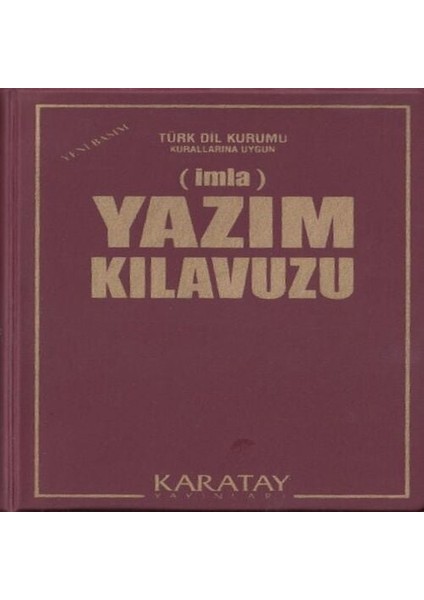 Yazım Kılavuzu (Imla) - (Plastik Kapak)