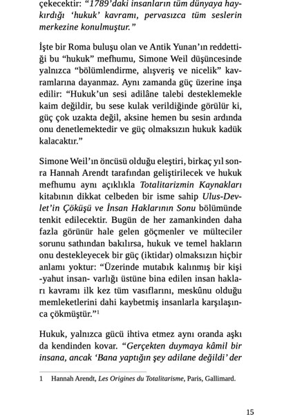 Biricik Dünya'mız (Ciltli) - Simone Weil