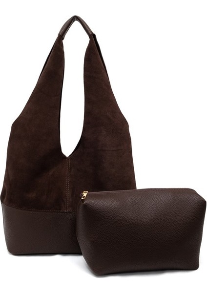 Deri Süet Iç Çantalı Kadın Çantası