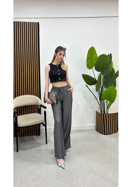 Keten Karışımlı Bol Kesim Pantolon modelleri