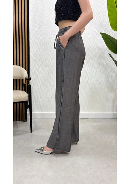 Keten Karışımlı Bol Kesim Pantolon fırsatları
