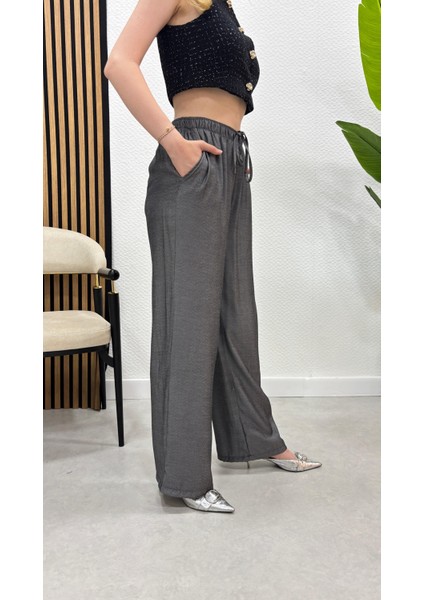 Keten Karışımlı Bol Kesim Pantolon indirimleri