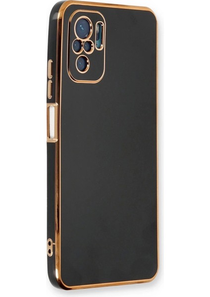 Xiaomi Redmi Note 10 Kılıf Volet Silikon - Siyah