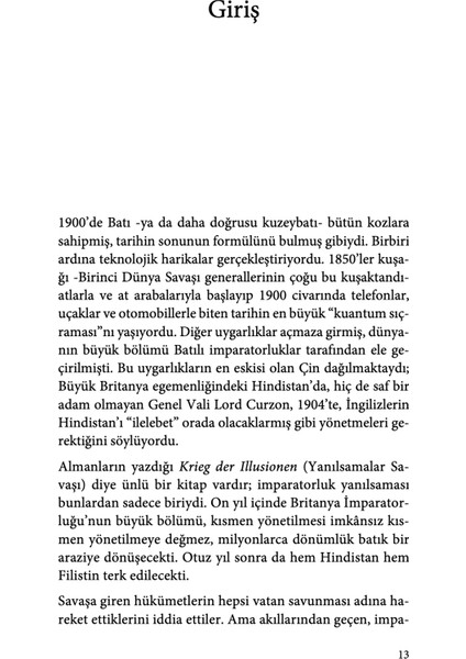 Birinci Dünya Savaşı - Norman Stone