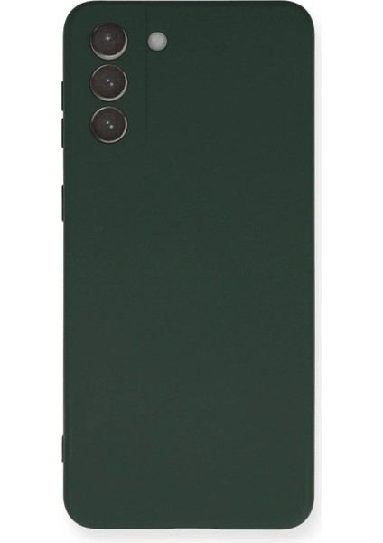 Samsung Galaxy S21 Plus Kılıf Nano Içi Kadife Silikon - Koyu Yeşil