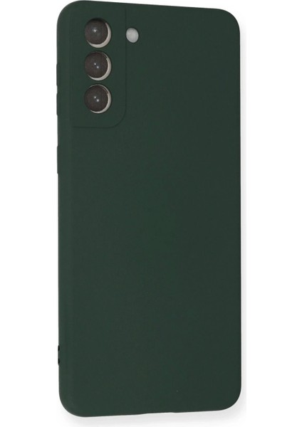 Samsung Galaxy S21 Plus Kılıf Nano Içi Kadife Silikon - Koyu Yeşil fiyatları