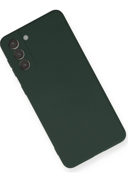 Samsung Galaxy S21 Plus Kılıf Nano Içi Kadife Silikon - Koyu Yeşil modelleri