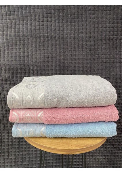 Göz Desen 3’lü Banyo Havlu Seti – 100X150 cm %100 Pamuk, Yumuşak Dokulu,desenli. fırsatları