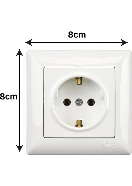 Günsan Visage Topraklı Priz Beyaz fiyatları