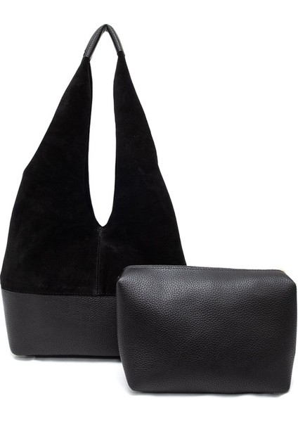 Deri Süet Iç Çantalı Kadın Çantası