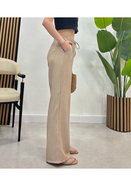 Keten Karışımlı Bol Kesim Tesettür Pantolon fiyatları