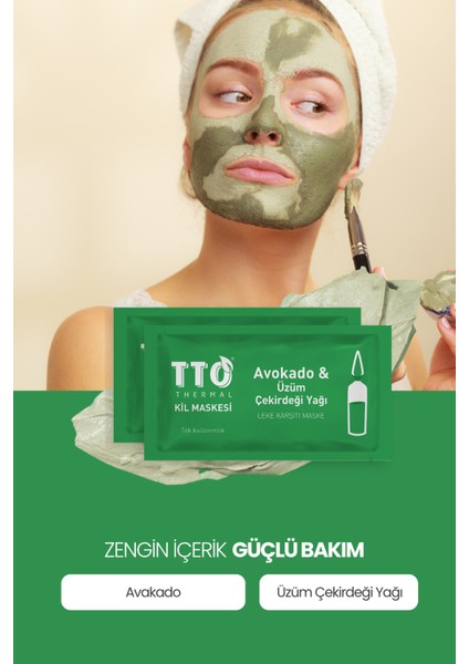 Thermal Avokado ve Üzüm Çekirdeği Yağ Içeren Kil Maskesi 1 Adet fiyatları