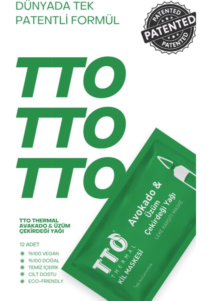 Thermal Avokado ve Üzüm Çekirdeği Yağ Içeren Kil Maskesi 1 Adet indirimleri