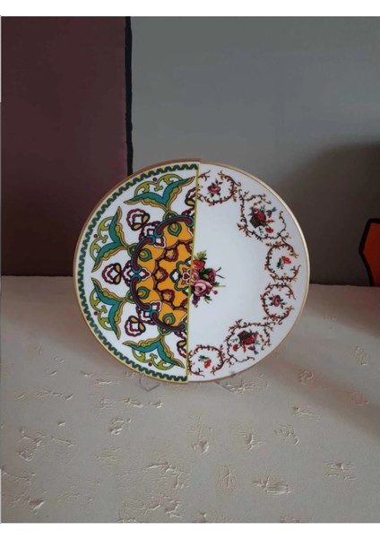 6 Kişilik Porselen Pasta Tabağı Seti Verde Serisi