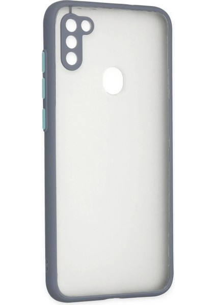 Samsung Galaxy A11 Kılıf Montreal Silikon Kapak - Gri modelleri