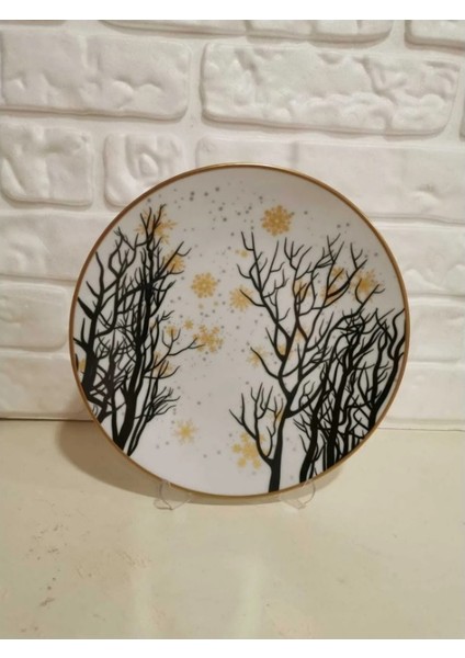 6 Kişilik Porselen Servis Tabağı Seti Giallo Serisi