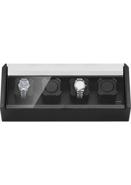 Saat Döndürücü, 4 Saat Için, Masif Ahşap Gövde, Güvenlik Cam Kapak, Pille Çalışır