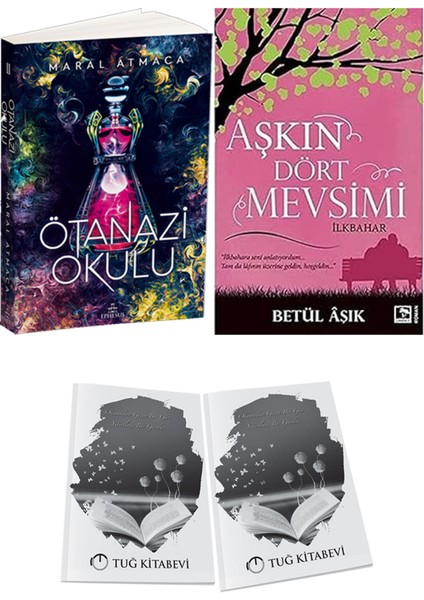 Aşkın Dört Mevsimi: Ilkbahar ve Ephesus Yayınları Ötanazi Okulu 2 Maral Atmaca 2li Set + Hediyeli