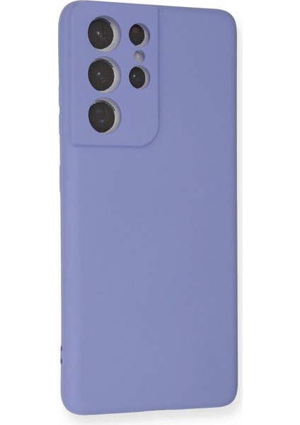 Samsung Galaxy S21 Ultra Kılıf Nano Içi Kadife Silikon - Lila fiyatları