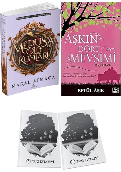 Aşkın Dört Mevsimi: Ilkbahar ve Ephesus Yayınları Medusanın Ölü Kumları 3 Maral Atmaca 2li Set + Hediyeli