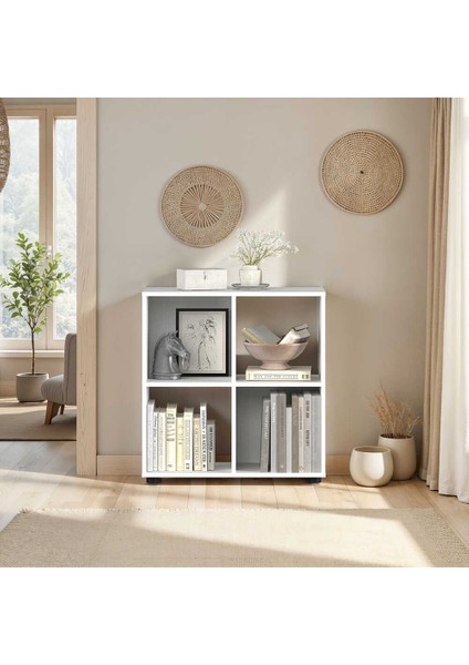 Cubic Kitaplık Beyaz 70X72X30 cm fiyatları