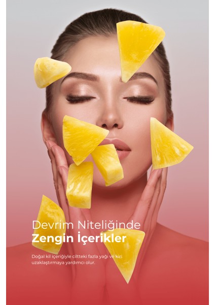 Thermal Ananas ve Nar Çekirdeği Yağ Içeren Kil Maskesi 1 Adet modelleri
