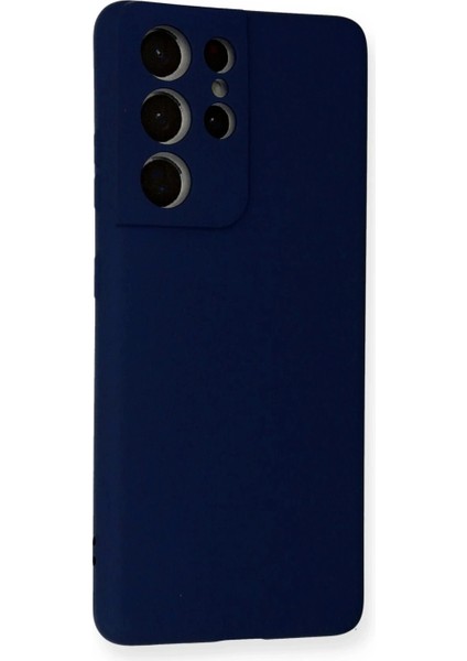 Samsung Galaxy S21 Ultra Kılıf Nano Içi Kadife Silikon - Lacivert fiyatları