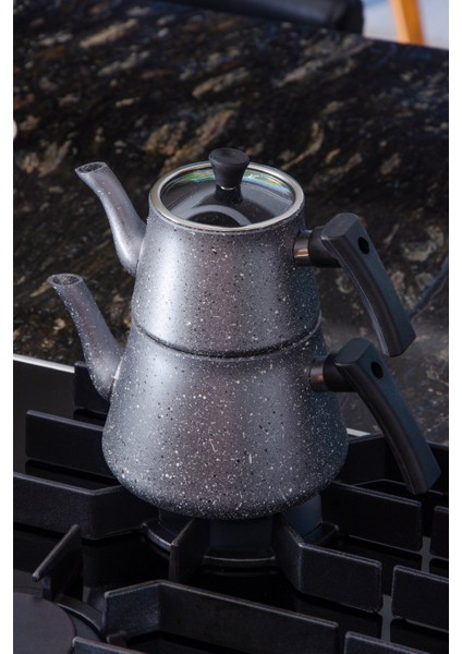 Bonjour Compact Granit Kaplama Çaydanlık Takımı - Gri fiyatları