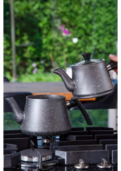 Bonjour Compact Granit Kaplama Çaydanlık Takımı - Gri modelleri