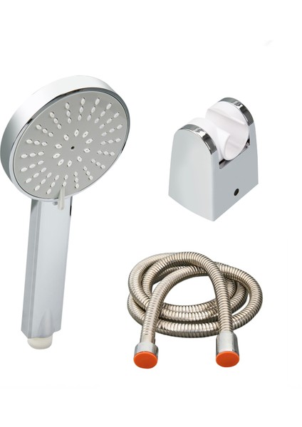 3 Fonksiyonlu Duş Başlığı - Gri