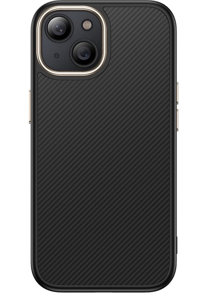 iPhone 15 Plus Kılıf M-Safe Şarj Özellikli Karbon Fiber Görünümlü Vlmr Antina Kapak - Siyah-Yeşil fiyatları