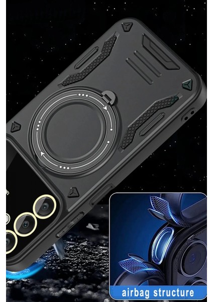 Samsung Galaxy A54 5g Kılıf Joy Lens Standlı Kapak - Lacivert fırsatları