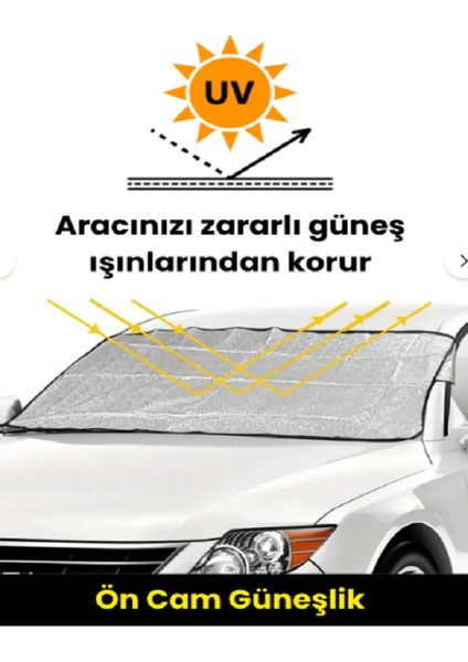 140 x 70 Çift Tarafı Metalize Alüminyum Sert Balonlu Lüx Ön Cam Güneşliği indirimleri
