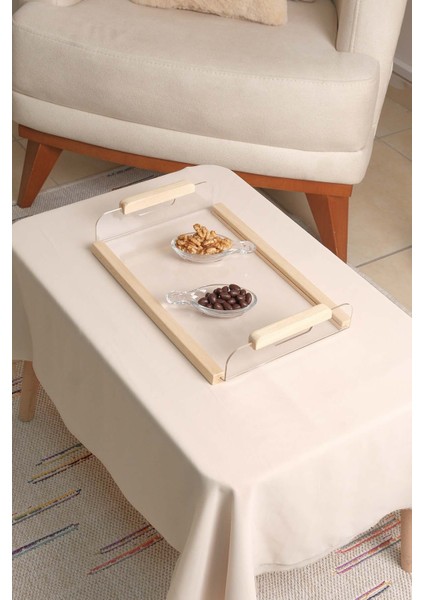 Modern Tasarım Şeffaf Pleksi, Şık Servis ve Sunum Tepsisi fiyatları