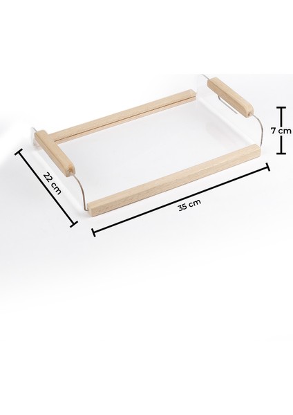 Modern Tasarım Şeffaf Pleksi, Şık Servis ve Sunum Tepsisi fırsatları