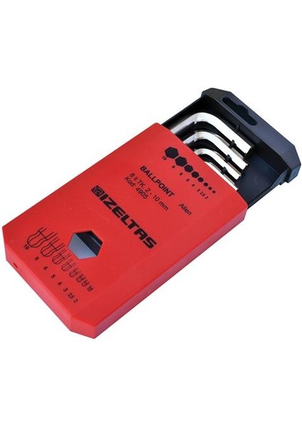 4905 Yuvarlak Başlı Allen Anahtar Takımı 8'li